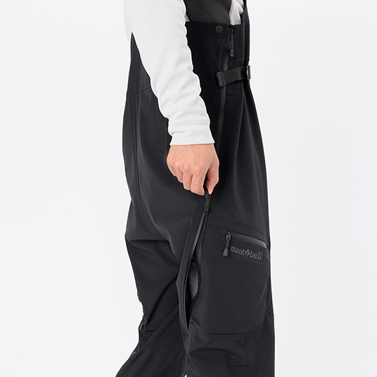 パウダートラック ビブ Men's ｜ オリジナルプリント ｜ モンベル