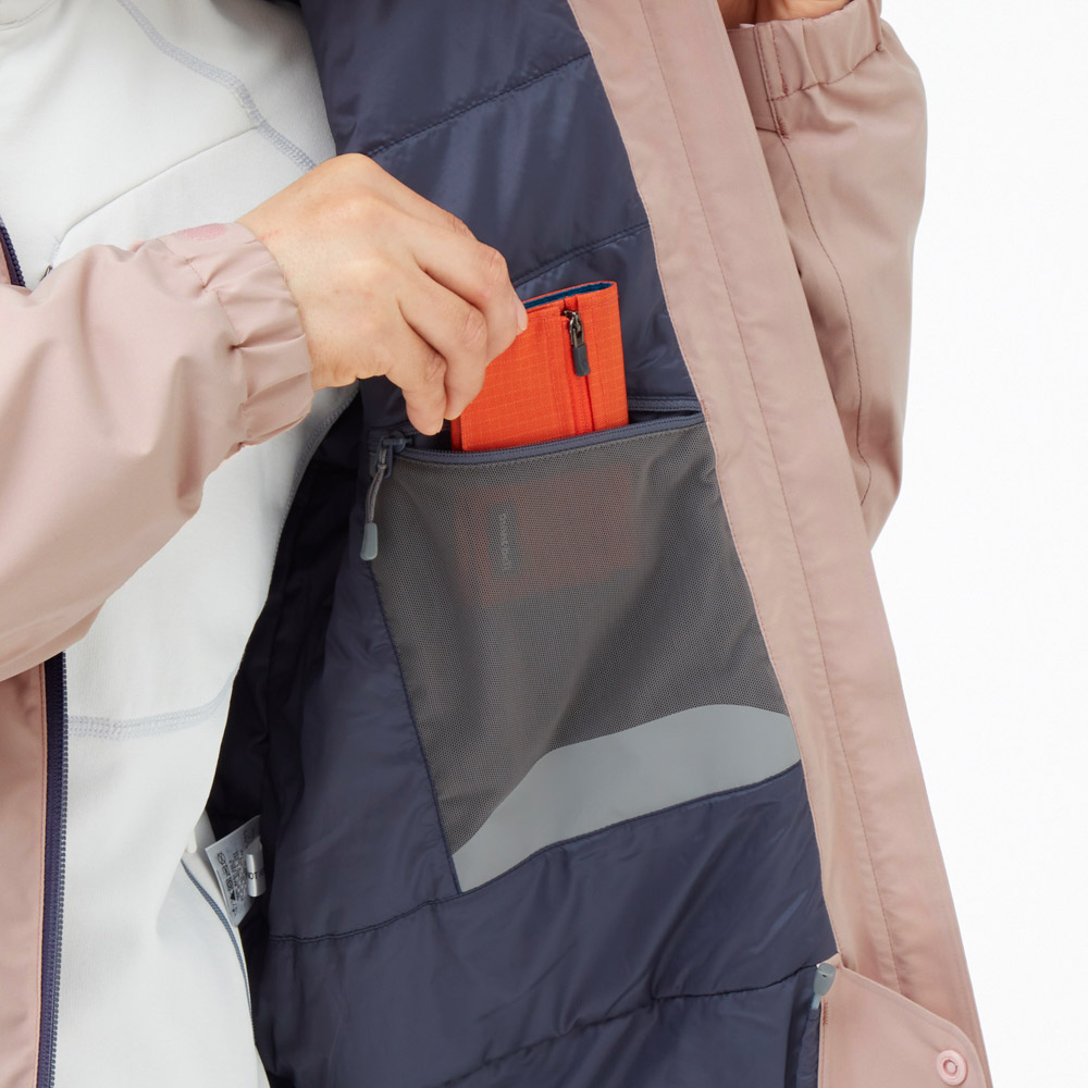 mont-bell パウダーステップ パーカ レディース　L　スタッフバッグ付き サーマラップ パーカ Women's｜モンベル