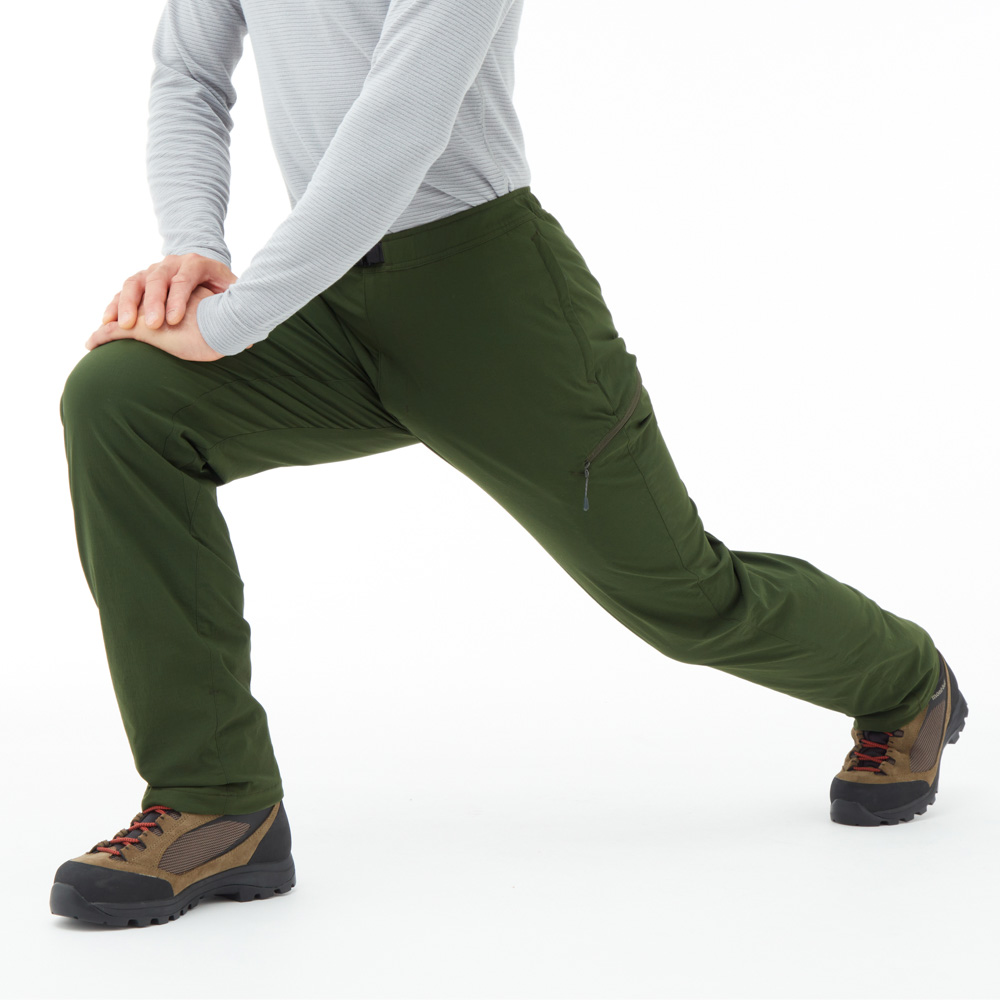 美品　モンベル　O.D.ライニングパンツ　マウンテンパンツ　裏起毛　黒　XＬ－Ｓ O.D.パンツ ライニング ベルトループ Men's｜モンベル