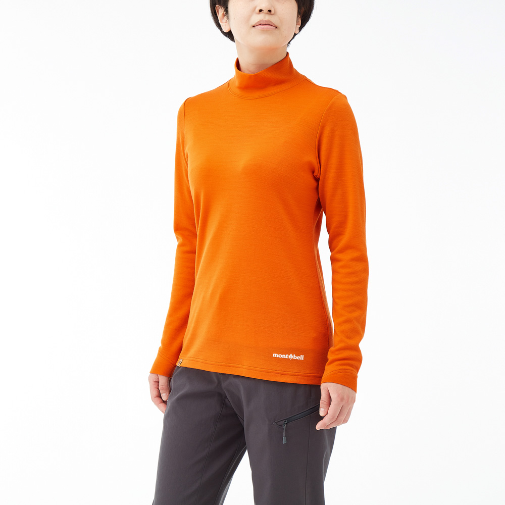 メリノウールプラスハイネックシャツ Women's ｜ オリジナルプリント