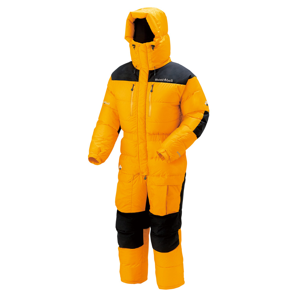 モンベル140ウィンドストッパーダウン黄色ダウン男の子キッズ女の子