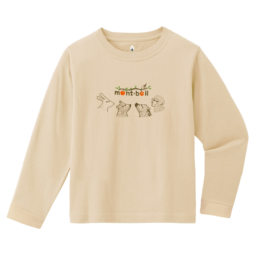 コットン ロングスリーブT Kid's 森の動物 100-130 ｜ オリジナル