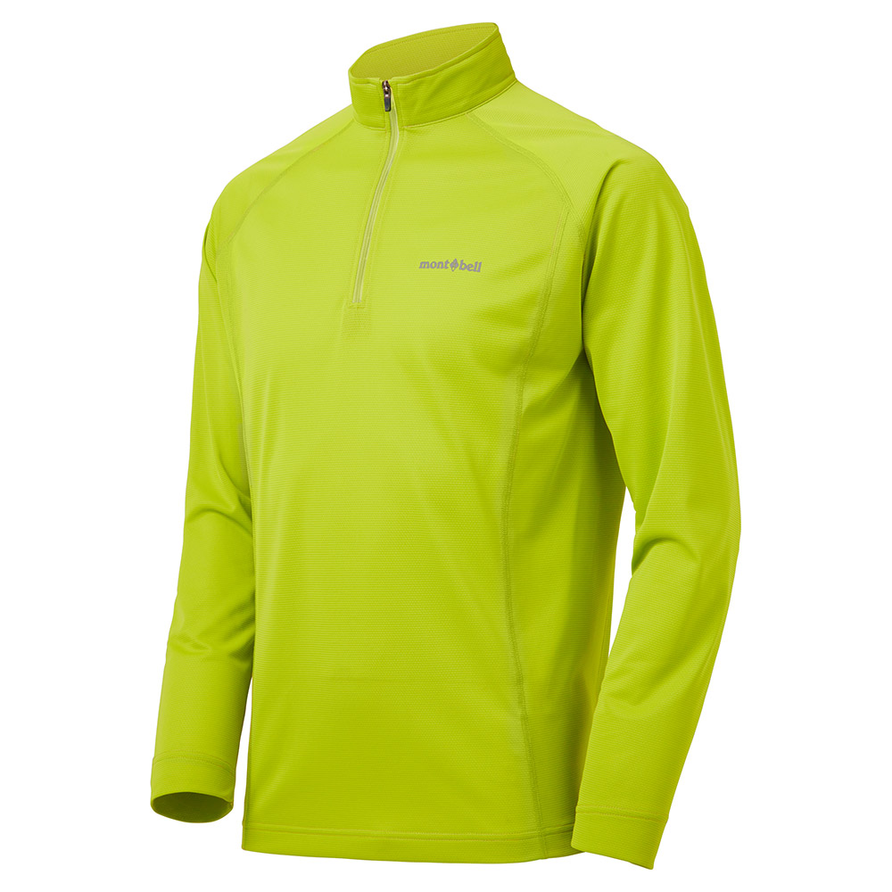 ロンスプ　フロントジップ　ストーンレッド　M ML L US クールロングスリーブ ジップシャツ Men's ｜ オリジナル