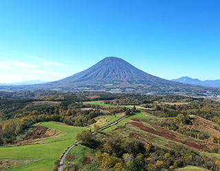 京極町から見た羊蹄山の眺望